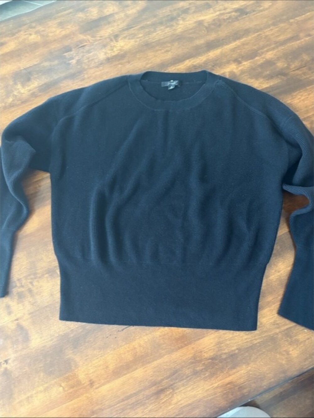 J. Crew Women's Black Crewneck Sweater